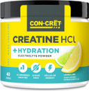 Creatine Hcl + Hydration | Electrolyte Powder Tub | Lemon Lime | Sugar Free Electrolytes | Rehydration Formula W Potassium, Sodium, Zinc, Magnesium To Hydrate & Recover (40 Serv)