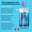 Creatine Monohydrate And Magnesium Gummies For Adults | Beta Alanine, Collagen Peptides, L-Arginine, B Vitamins | 60 Gummies