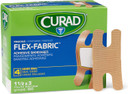 Curad Flex-Fabric Adhesive Bandages, Knucle, 100 Ct, 1 Box