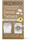 Detox Tablets For Washing Machine And Dishwasher, 8 Tablets, Removes Scale And Odours