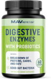 Digestive Enzymes With Probiotics | Bloating Relief & Digestive Health For Women & Men | 400Mg Enzyme Blend With Probiotic Strains For Digestion & Gut Health | Vegetarian, 3Rd-Party Tested (60 Ct.)