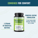 Digestive Enzymes With Probiotics | Bloating Relief & Digestive Health For Women & Men | 400Mg Enzyme Blend With Probiotic Strains For Digestion & Gut Health | Vegetarian, 3Rd-Party Tested (60 Ct.)