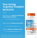 Doctor'S Best Fast Acting Arginine Complex W/Nitrosigine, Boost Nitric Oxide, Blood Flow & Vessel Flexibility, Non-Gmo, Vegan, Gluten Free, 750Mg, White (Drb-00406), Tablet, 60 Count