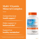 Doctors Best Multi-Vitamin Mineral Complex, Comprehensive Health Support, Non-Gmo, Gluten Free, Vegan 90 Veggie Capsules