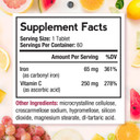 Doctor'S Recipes Iron Supplement 65 Mg With Vitamin C - Maximized Absorption & Stomach Friendly Iron Pills For Red Blood Cells Formation, Heart, Brain & Immunity Health - Vegan Non-Gmo 30 Iron Tablets