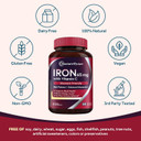 Doctor'S Recipes Iron Supplement 65 Mg With Vitamin C - Maximized Absorption & Stomach Friendly Iron Pills For Red Blood Cells Formation, Heart, Brain & Immunity Health - Vegan Non-Gmo 30 Iron Tablets