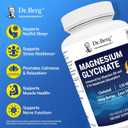 Dr. Berg Maximum Strength 4-In-1 Chelated Magnesium Glycinate With Clean, Potent & Pure Ingredients | 4X Lab-Tested & Verified | Usa Formulated Magnesium Supplement Capsules | 150 Capsules