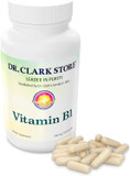 Dr. Clark Vitamin B1 Thiamine 500Mg Supplement -Thiamine B1 Supplement For Healthy Nervous System & Energy Metabolism, Gluten-Free, Dairy Free - 100 Gelatin Capsules