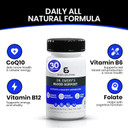 Dr. EmeryS Blood Support - Replenishes Vital Nutrients, Coq10, B6, B9, B12 Vitamins, Non Gmo, All Natural, Keto Friendly - 30 Capsules