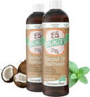 Dr. GingerS Coconut Oil Pulling Alcohol Free Mouthwash - Mint Flavor, 14 Fl Oz, 2Pcs - Support Gum Health, Tongue, And Teeth Whitening For Adults, Fluoride Free, All-Natural, With Xylitol