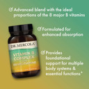 Dr. Mercola Vitamin B Complex With Benfotiamine - Supports Cellular, Brain & Immune Health - Non-Gmo, Gluten-Free & Soy-Free - 60 Capsules (30 Servings)