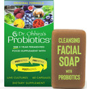 Dr. Ohhira'S Probiotics Original Formula 60 Capsules With Bonus Beauty Bar Soap Travel Size 20G - No Refrigeration Supplement For Women And Men, 13 Probiotic Strains