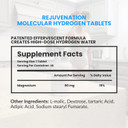 Drink Hrw Rejuvenation Molecular Hydrogen Water Tablets  12 Ppm H2 - Hydrogen & Magnesium Supplement, Supports Energy Production, Recovery, Cognitive Function (Unflavored 30Ct)