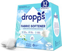Dropps Laundry Fabric Softener Pods, Crisp Breeze (32 Pods) - Laundry Additive For Softening & Protection - He Compatible Mineral Based Ingredients Laundry Supplies