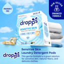 Dropps Sensitive Skin Laundry Detergent Pods, Crisp Breeze (160 Count) - Dermatologist Tested Laundry Pods - He Compatible Laundry Supplies For Clean Clothes, Vegan & Dye-Free