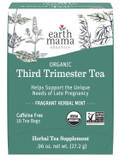 Earth Mama Organic Third Trimester Tea Bags | 100% Usda Organic Herbal Tea For Late Pregnancy Comfort + Childbirth Preparation, 16 Teabags Per Box