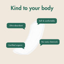 Eco By Naty Sanitary Pads  Plantbased And Absorbent Sanitary Pads For Women, Organic Cotton Menstrual Product, Better For Feminine Health (Normal, 14 Count)