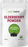 Eco-Taste Elderberry Juice Powder, Supports Healthy Immune System, Non Gmo And Vegan Friendly, 170G