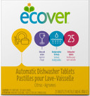 Ecover Automatic Dishwasher Soap Tablets, Citrus, 25 Count