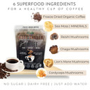 Elderwise Organics Coffee Spiced Latte | Powered By Pumpkin & Mushrooms | Sea Moss, Chaga, Lion'S Mane, Reishi | 8 Servings - Freeze Dried Instant - Chemical Free - Fair Trade
