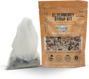 Elderwise Organics Elderberry Syrup Kit (Goji Blend) Ningxia Berry - Brew Bag Included - Organic Elderberries - Rosehips - Ginger - Wolfberry - Cinnamon - Cloves