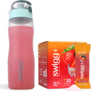 Electrolytes Powder No Sugar With Sports Water Bottle | 2500 Mcg B12, C + D + B6, Folate, Iron Zinc + More