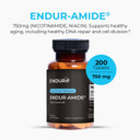 Endur-Amide 750Mg (Nicotinamide, Niacinamide) 200 Tablets
