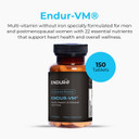 Endur-Vm - Without Iron  Sustained-Release Daily Multi-Vitamin - Vitamin A, Vitamin C, Vitamin D, Vitamin E, Vitamin B12 - Zinc For Immune Health Support + Calcium & More - 150 Tablets