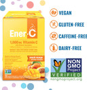 Ener-C Peach Mango Multivitamin Drink Mix Powder Vitamin C 1000Mg & Electrolytes With Real Fruit Juice Natural Energy & Immune Support For Women & Men - Non-Gmo Vegan & Gluten Free - 30 Count
