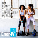 Ener-Iv Electrolyte Hydration & Energy Drink Mix Potassium Zinc & Vitamin C Electrolytes Powder - Muscle Recovery & Immunity Sports Drinks For Women & Men, Low Sugar Non-Gmo, Mixed Berry - 45 Servings