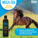 Eqyss Mega-Tek Equine Horse Rebuilder - Repair & Strengthen Dry Hooves, Manes, Tails - Reduce Hair Breakage, Condition Blanket Rubs, Bed Sores (16 Oz)