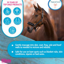 Eqyss Mega-Tek Equine Horse Rebuilder - Repair & Strengthen Dry Hooves, Manes, Tails - Reduce Hair Breakage, Condition Blanket Rubs, Bed Sores (16 Oz)