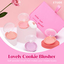 Etude Lovely Cookie Blusher - Apricot Peach Mousse 4G | Glowing & Natural Powder Blush With Long-Lasting Sebum Control | Easy Application | Korean Makeup, Perfect For Gift