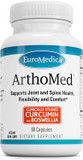 Euromedica Arthomed - 60 Capsules - Clinically Studied Boswellia & Curcumin, DevilS Claw - Joint & Spine Health, Cartilage Formation, Flexibility, Comfort - 30 Servings