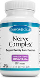 Euromedica Nerve Complex - Herbal Supplement With Bioactive Vitamin B12 - Circulation & Nerve Health Support Supplement - Vegan Capsules With Boswellia Serrata - 60 Capsules