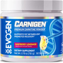Evogen Carnigen - Premium Carnitine Powder | Supports Fat Metabolism & Promotes Recovery | Stimulant-Free L Carnitine Supplement Matrix With Acetyl L-Carnitine | Raspberry Lemonade | 50 Servings
