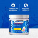Evogen Carnigen Plus Caffeine - Premium Carnitine Powder | Supports Fat Metabolism & Promotes Recovery | L Carnitine Supplement With Caffeine & Acetyl L-Carnitine | Strawberry Lemonade | 50 Servings