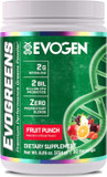 Evogen Evogreens - Super Greens Powder | Promotes Recovery, Wellness & Immune Health | Greens Superfood Powder With Spirulina, Probiotics, Pomanox Pomegranate Extract | Fruit Punch | 30 Servings