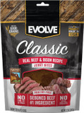 Evolve Classic Beef & Bison Recipe Jerky Bites Soft Dog Treats | 12 Oz