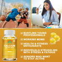 Extra Strength 4-In-1 Calcium 600Mg + Vitamin D3 5000Iu + K2 + B12 Natural Supplement Complex For Bone And Immune Health, 120 Softgels, 60 Day Supply