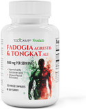Fadogia Agrestis 20:1 With Tongkat Ali 1000Mg Complex Longjack Tongkat Ali Extract With Fadogia Agrestis 600Mg Supplement - 60 Days Supply