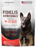 Fidelis Freeze Dried Raw Dry Dog Food For Small, Medium, Large Dogs, High Protein, Chicken, Blueberries, Superfoods, Omega 3, Grain Free, Kibble-Alternative, Adult & Puppy, Made In Usa, Beef, 8 Oz