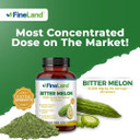 Fineland Bitter Melon 25:1 Extract 12,500Mg Strength, 10% Bitter Principles, 160 Vegan Capsules, Supports Digestive Health, Standardized And Concentrated 25X Extract, Non-Gmo Made In Usa