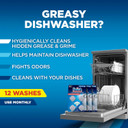 Finish Dishwasher Cleaner Tablets, Deep Cleans Hidden Grease & Grime, Fights Odors, No Extra Wash Cycle, Helps Maintain Dishwasher, 4 Month Supply, 4 Count