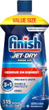 Finish Jet-Dry Dishwasher Rinse Aid, Compatible With Dishwasher Detergent, Prevents Spots & Residues, Dries, Shine & Protects, 32 Oz, 300 Washes