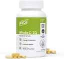 Fiq - Whole C Iq - Natural Vitamin C Supplements With Amla Fruit Extract - Iron, Energy, & Immune Support From Whole Food Sources - High Absorption Vitamin C Capsules - 90 Capsules