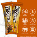 Fitcrunch Snack Size Protein Bars, 6-Layer Baked Bar, 3G Of Sugar & Soft Cake Core (18 Bars, Chocolate Chip Cookie Dough)