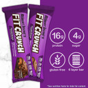 Fitcrunch Snack Size Protein Bars, 6-Layer Baked Bar, 5G Of Sugar & Soft Cake Core (9 Bars, Chocolate Coconut Almond)