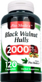 Fito Medic'S Lab - Black Walnut Hull, Pure - Black Walnut- 2000 Mg Per Serving, For Cleansing And Detoxifying, Ultra High Absorption