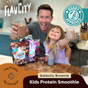 Flavcity All-In-One Protein Smoothie For Kids (Galactic Brownie) - Grass-Fed & Undenatured Whey Protein Powder With 15G Protein & 5G Collagen - Gluten-Free & Non-Gmo - 15 Servings